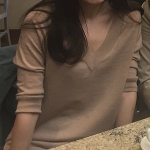 Anthropologie | Flowy basic top (sand color)